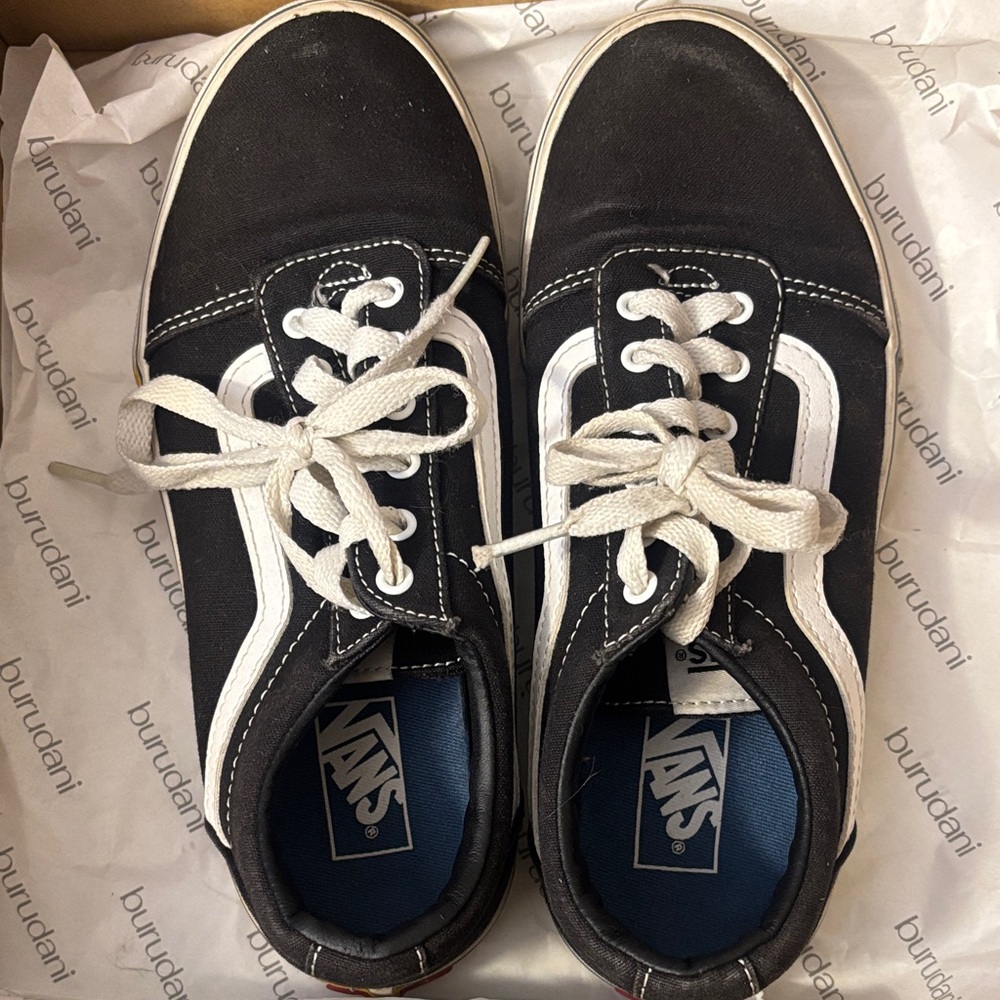 Vans Classic Black and White Sneakers